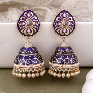 alisha kundan jhumki earrings