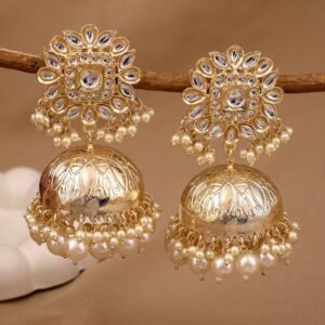 bhavani kundan jhumki earrings