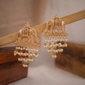 gajraj gold dangler earrings