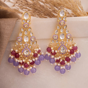 garima kundan dangler earrings