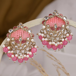 usha kundan stud earrings